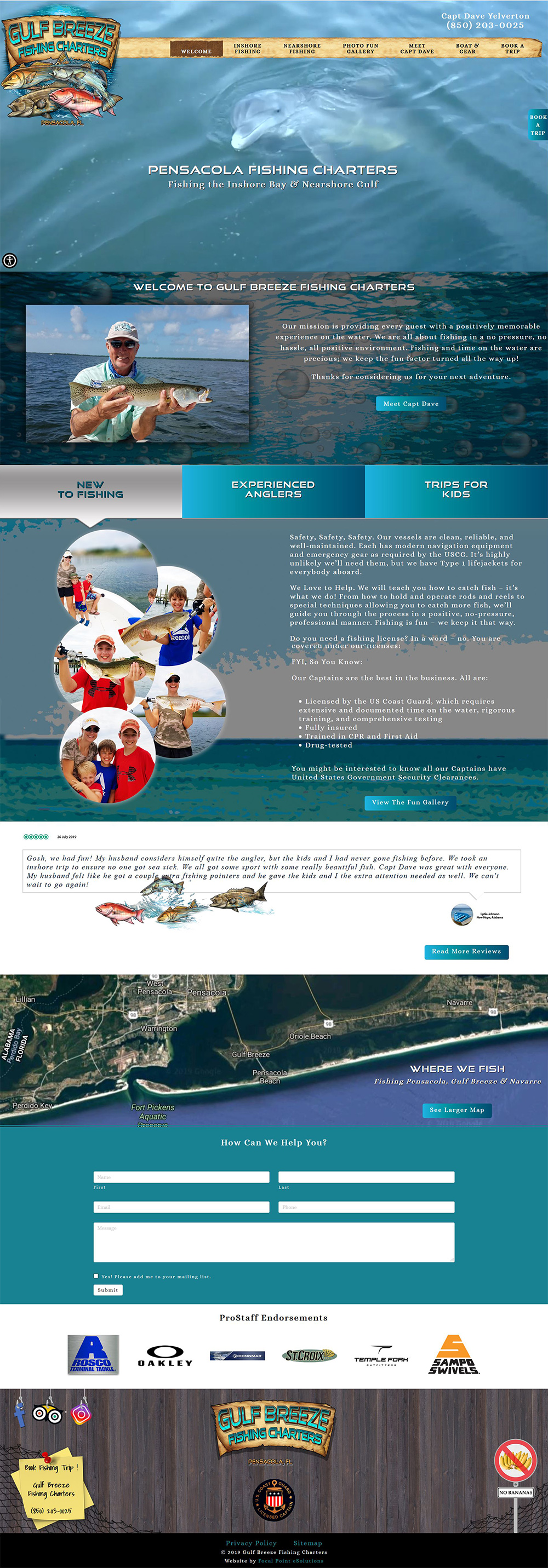 Website Launched for Gulf Breeze Fishing Charters - Pensacola, Gulf Breeze, Navarre