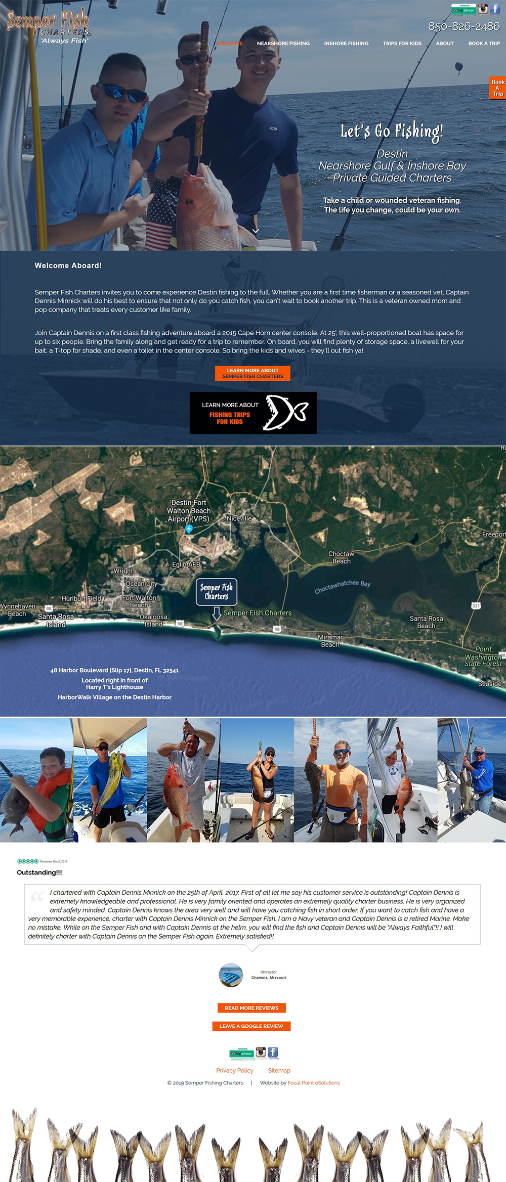 Website Launched for Semper Fish Charters Destin
