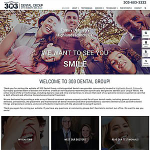 Website Design 303 Dental Group