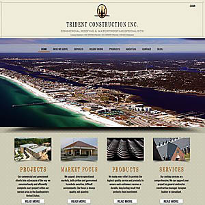 Website Design Trident Construction Miramar Beach FL