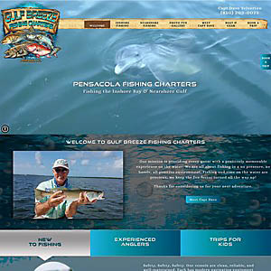Website Design Gulf Breeze Fishing Charters