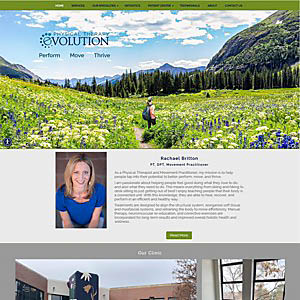 Website Design Physical Therapy Evolution Denver CO