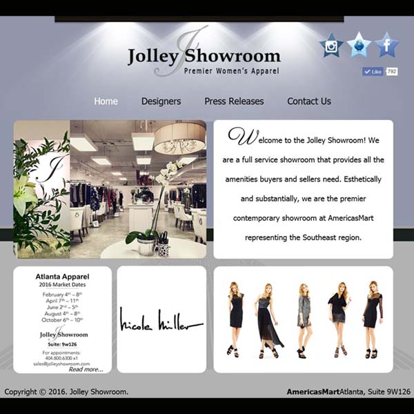 Jolley Showroom at AmericasMart in Atlanta, GA