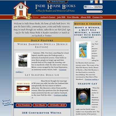 indie house books website redesign