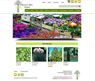 Keyser Mill Farms - Baker FL - eCommerce Website Design