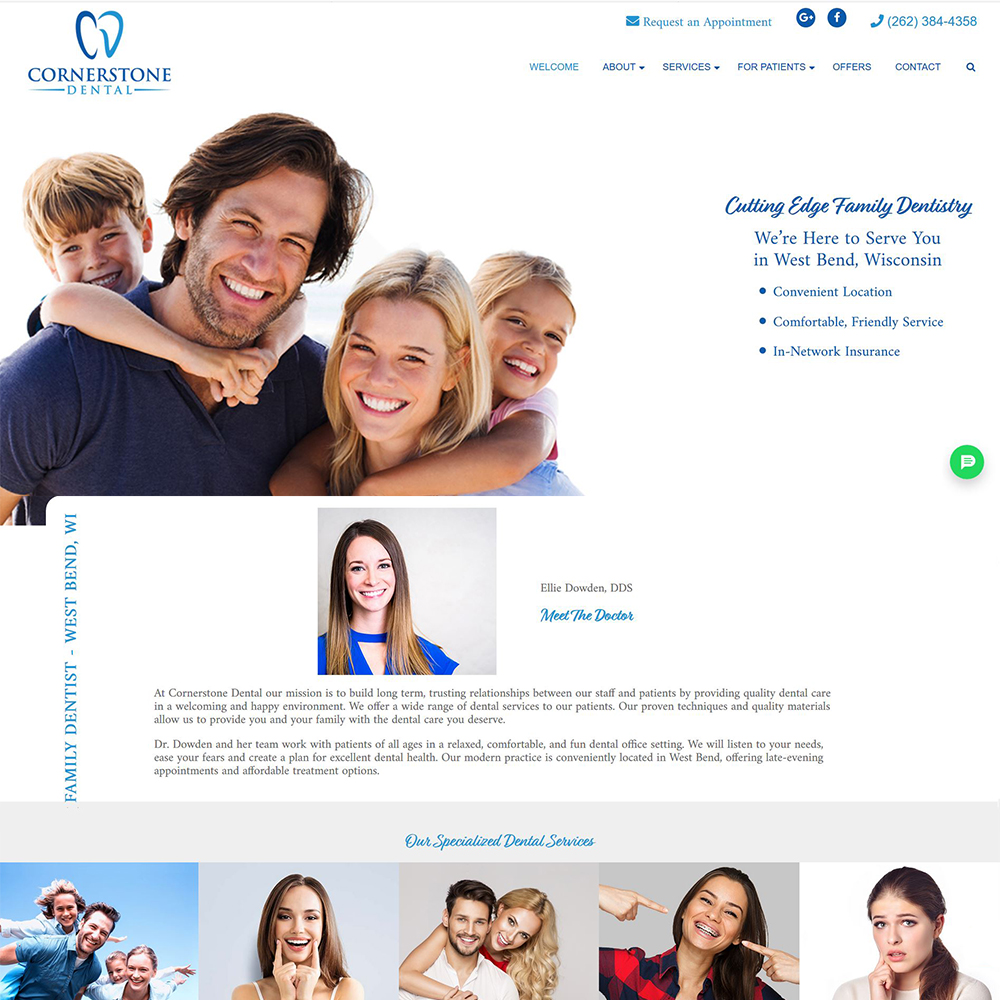 Cornerstone Dental - Family, Cosmetic, Orthodontic Dentistry - West Bend, WI