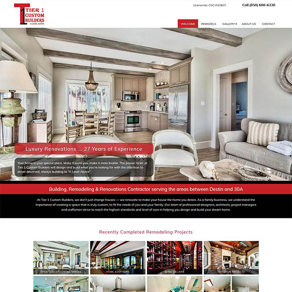 Tier1 Custom Builders - Luxury Home Renovations - Santa Rosa Beach & 30A