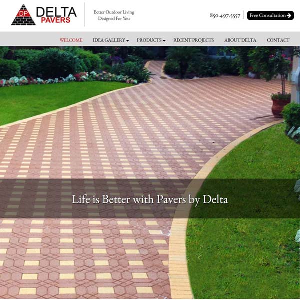 Website Launch: Delta Pavers of the Emerald Coast